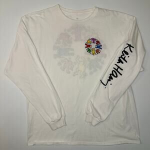 Keith Haring White Cotton Screenprint Tee